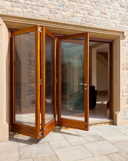 Bi fold door track system