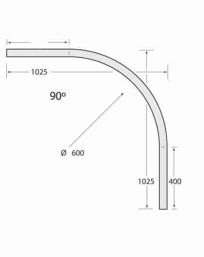 Multirail Track Bend 90°