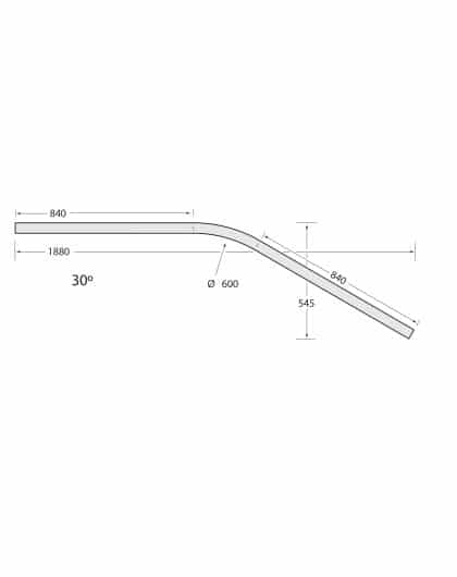 Multirail Track Bend 30°