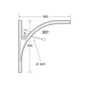 Multirail Track Switch, One Direction 90° RH Multirail Track Switch, One Direction 90° RH