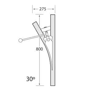 Multirail Track Switch, One Direction 30° LH Multirail Track Switch, One Direction 30° LH