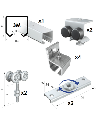 a diagram of different types of metal parts