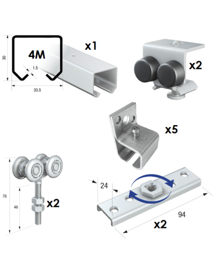 a diagram of different types of metal parts