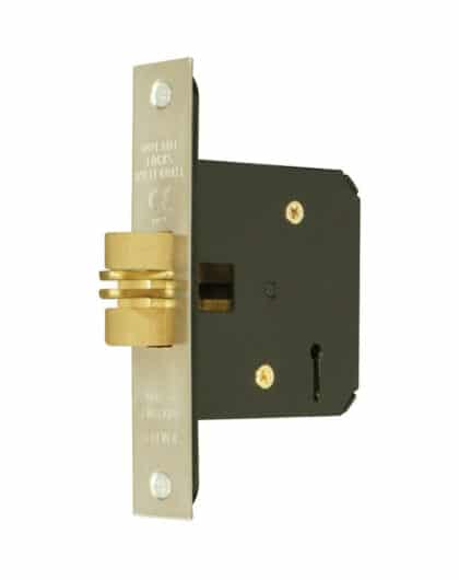 Sliding Door Lock 5Lever Clawlock 76mm Brass