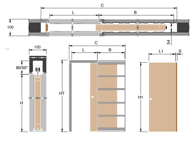 Absolute Evo Pocket Door System