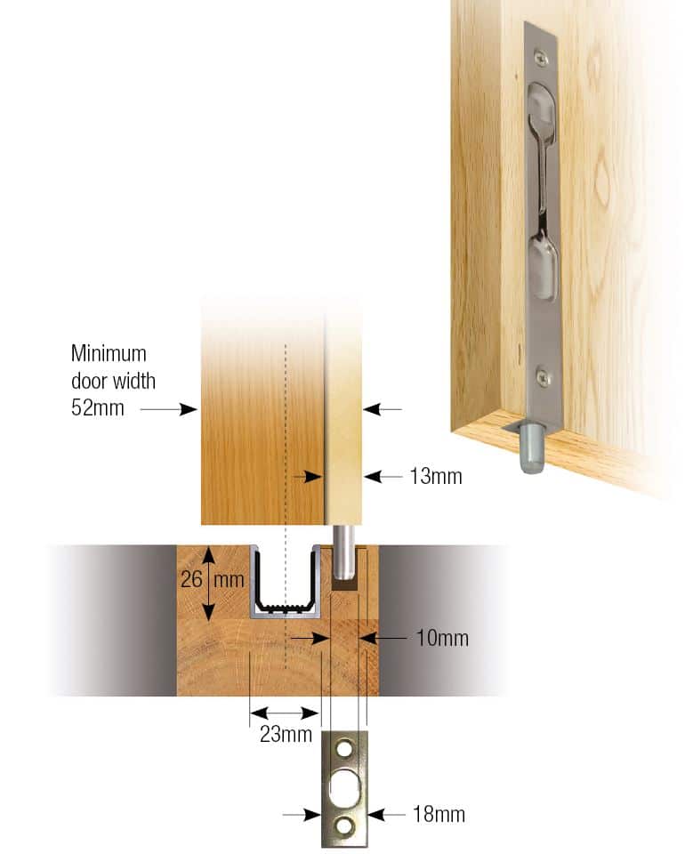 Tommafold Interior Lever Action Flush Bolt