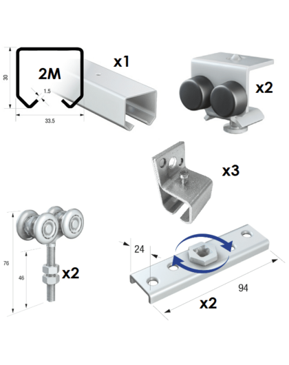 a diagram of different types of metal parts