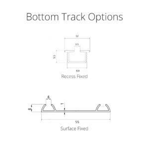 2 SLide Bottom Track