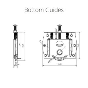 2SLide Bottom Guides