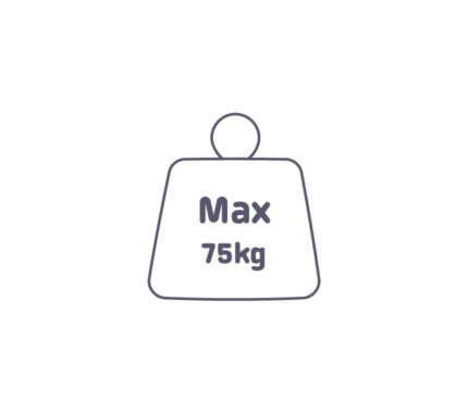 Max weight icon 75kg