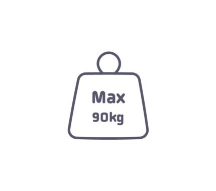 Max weight icon 90kg