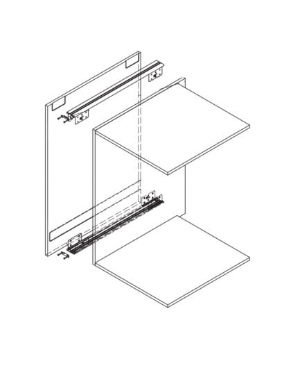 ConcealX Side Panel Connector Kit for Single Leaf Pivot Doors 700-604