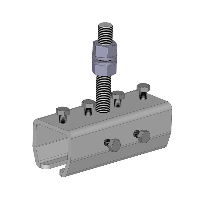 Multirail Track Connector Bracket on M16 Stud