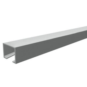 a long metal beam with a white background