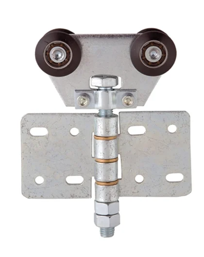 Round the Corner steel middle hinged double axle hanger