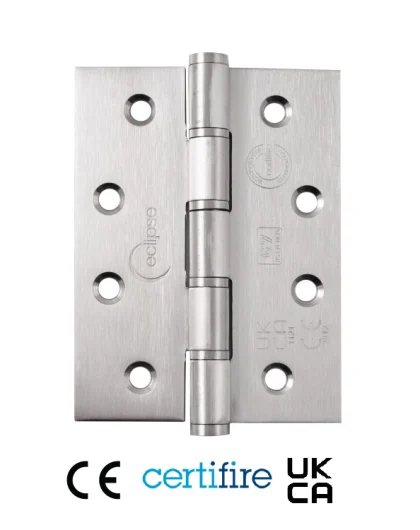 102mm Grade 7 ball bearing hinge - Satin Stainless Steel