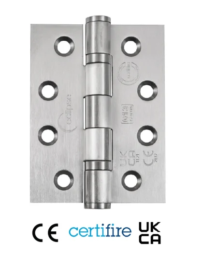Ball Bearing Butt Hinge Grade 13 Pair 102mm - Satin Stainless Steel