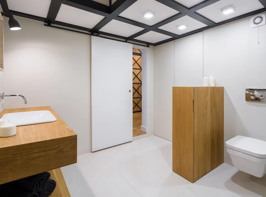 bathroom sliding door