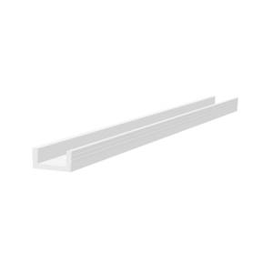Series Mini 3m White Bottom Track PVC Guide Channel 25kg Capacity