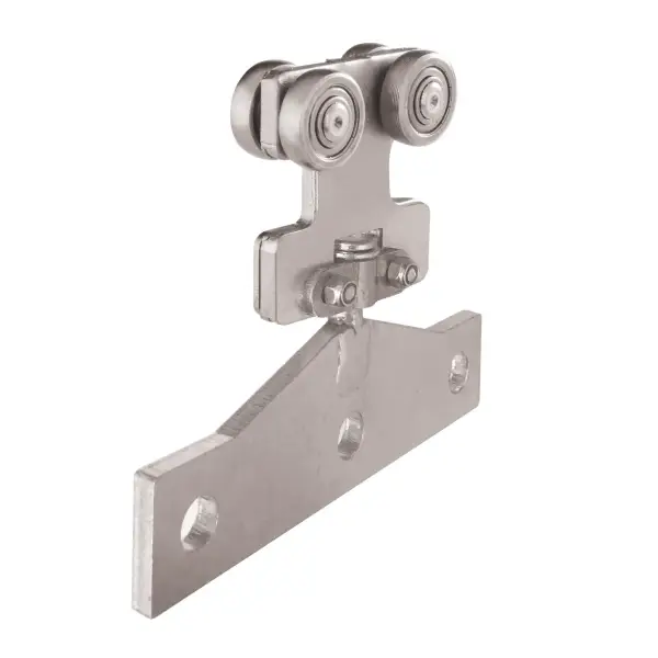 Multirail Four Wheel Hanger With Friction Rotating Plate