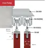 Series 50 Face Fixing Double track