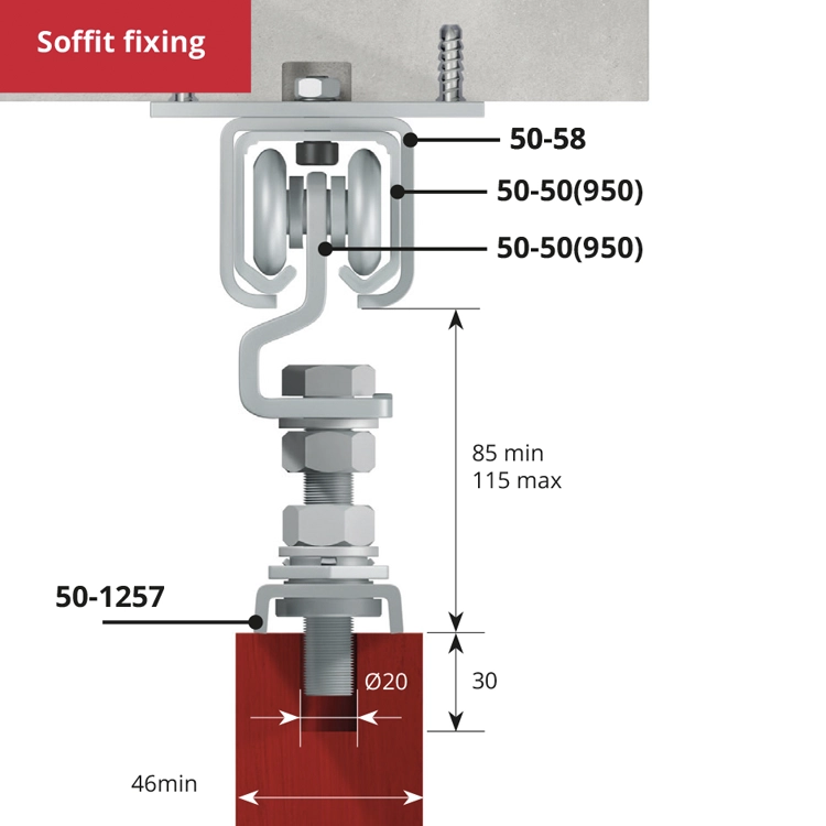 Series 50 Soffit Fixing