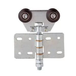 Round the Corner steel middle hinged double axle hanger