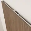 Sliding door hardware roller mechanism and track system close-up detail