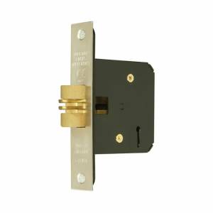 Sliding Door Lock 5Lever Clawlock 76mm Brass