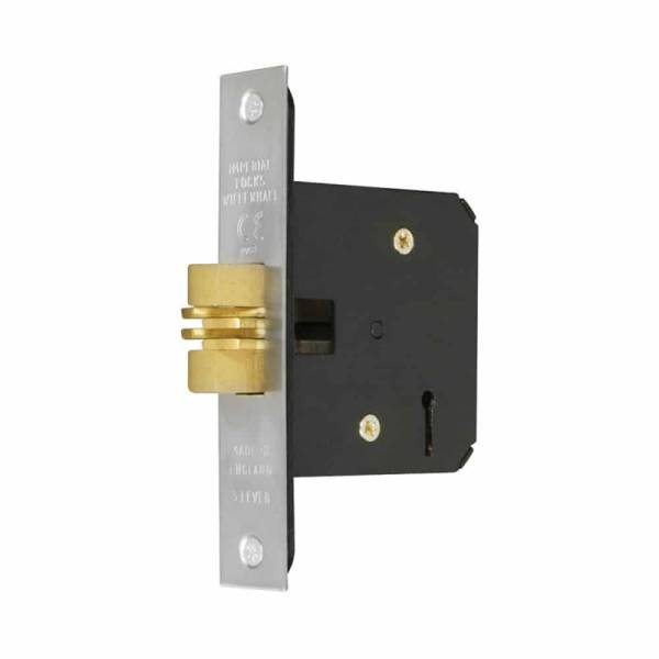 Sliding Door Lock 5Lever Clawlock 76mm Satin