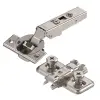 Blum Hinge Soft Close Cliptop Blumotion 110° Full Overlay, Nickel With 0mm Mounting Plate